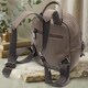 Женский компактный стильный рюкзак из натуральной кожи Vintage 22435 Серый фото