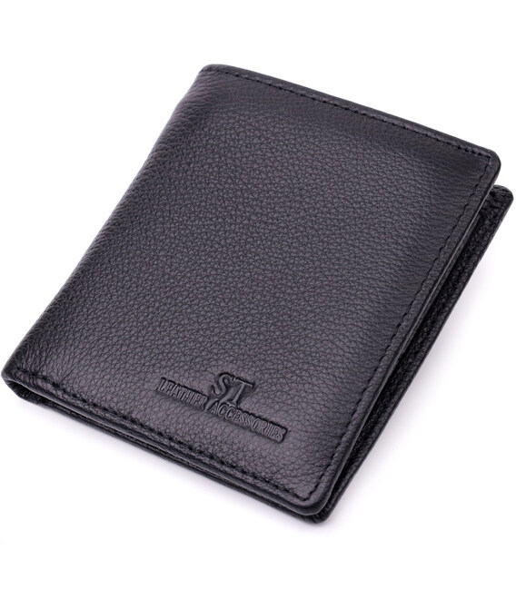 Жіночий гаманець в класичному чорному кольорі ST Leather 19466 Чорний