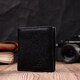 Женский кошелек в классическом черном цвете из натуральной кожи ST Leather 19466 Черный фото