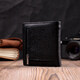 Женский кошелек в классическом черном цвете из натуральной кожи ST Leather 19466 Черный фото