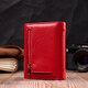 Яркий женский кошелек с монетницей из натуральной кожи ST Leather 19482 Красный фото