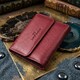 Женский кожаный кошелек для карт купюр и монет ST Leather 19492 Бордовый фото