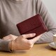Женский кожаный кошелек для карт купюр и монет ST Leather 19492 Бордовый фото