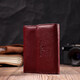 Женский кожаный кошелек для карт купюр и монет ST Leather 19492 Бордовый фото