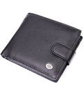 Горизонтальное мужское портмоне из натуральной кожи ST Leather 22487 Черный