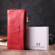 Кошелек-клатч для женщин с двумя молниями из натуральной кожи ST Leather 22526 Красный фото