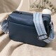 Трендовая сумка на одно отделение для стильных женщин из натуральной кожи Vintage 22605 Синяя фото