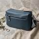 Трендовая сумка на одно отделение для стильных женщин из натуральной кожи Vintage 22605 Синяя фото