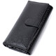 Лакированный кожаный кошелек с блоком для кредитных карт ST Leather 22683 Черный фото
