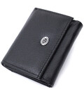 Невелике жіноче портмоне з монетницею з натуральної шкіри ST Leather 22730 Чорний