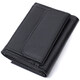 Небольшое женское портмоне с монетницей из натуральной кожи ST Leather 22730 Черный фото
