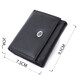 Небольшое женское портмоне с монетницей из натуральной кожи ST Leather 22730 Черный фото