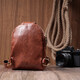 Компактная женская сумка через плечо на два отделения из экокожи Vintage 22783 Коричневый фото