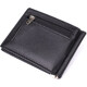 Мужской кошелек с металлическим зажимом из натуральной кожи ST Leather 23092 Черный фото