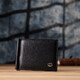 Мужской кошелек с металлическим зажимом из натуральной кожи ST Leather 23092 Черный фото