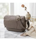 Сумка из натуральной кожи для стильных женщин Vintage 22974 Серый