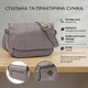 Сумка из натуральной кожи для стильных женщин Vintage 22974 Серый фото