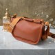 Полукруглая сумка для женщин из натуральной кожи Vintage 22906 Коричневый фото