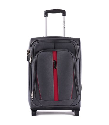 Чемодан Wings 1706 маленький S серый 2 колесный фото, картинка, изображение