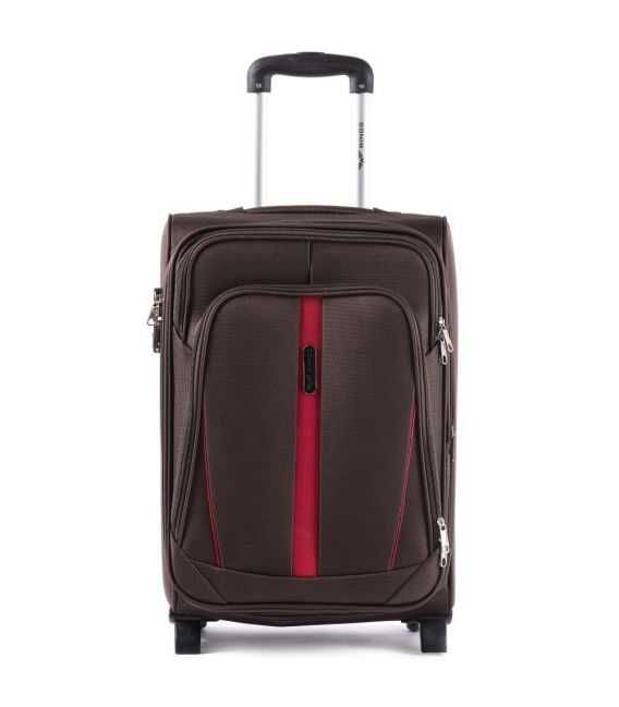 Чемодан Wings 1706 маленький S коричневый 2 колесный фото, картинка, изображение