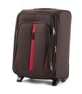 Чемодан Wings 1706 маленький S коричневый 2 колесный фото, картинка, изображение
