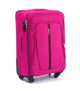 Валіза Wings 1706 середня M рожева 4 колесна