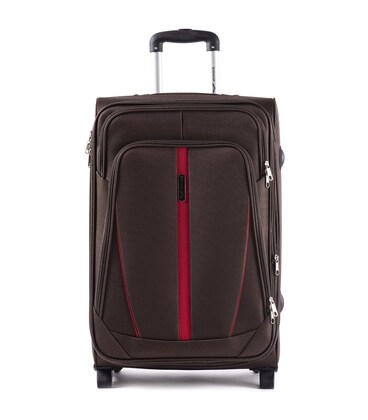 Чемодан Wings 1706 средний M коричневый 2 колесный фото, картинка, изображение