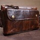 Поясная cумка мужская Vintage 14815 Коричневая фото