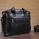 Сумка мужская Vintage 14625 кожаная Черная фото