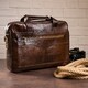 Сумка мужская под ноутбук Vintage 14669 Коричневая фото