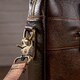 Сумка мужская под ноутбук Vintage 14669 Коричневая фото