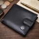 Мужской кожаный купюрник для карт купюр и монет ST Leather 18308 Черный фото