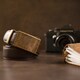 Ремень из натуральной кожи с автоматической пряжкой латунь Vintage 20309 Коричневый фото