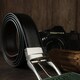 Ремень мужской двусторонний механика Vintage 20224 Черный фото