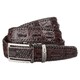 Ремень-автомат CROCODILE LEATHER 18171 из натуральной кожи крокодила Коричневый фото