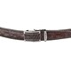 Ремень-автомат CROCODILE LEATHER 18171 из натуральной кожи крокодила Коричневый фото