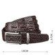 Ремень-автомат CROCODILE LEATHER 18171 из натуральной кожи крокодила Коричневый фото
