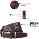 Ремень-автомат CROCODILE LEATHER 18171 из натуральной кожи крокодила Коричневый фото