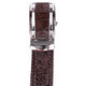 Ремень-автомат CROCODILE LEATHER 18171 из натуральной кожи крокодила Коричневый фото