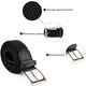 Текстильный мужской ремень классика Vintage 20525 Черный фото