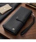 Кошелек клатч унисекс из натуральной кожи для карт и купюр ST Leather 19432 Черный