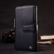 Кошелек клатч унисекс из натуральной кожи для карт и купюр ST Leather 19432 Черный фото