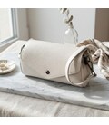 Шкіряна сумка з трикутним клапаном Vintage 22255 Біла