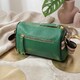 Женская сумка с оригинальным украшением из натуральной кожи Vintage 22261 Зеленая фото