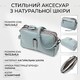 Женская повседневная сумка на два отделения из натуральной кожи Vintage 22280 Голубая фото