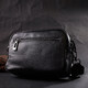 Компактная женская сумка кросс-боди из натуральной кожи Vintage 22294 Черная фото