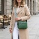 Модная женская сумка кросс-боди из натуральной кожи Vintage 22296 Зеленая фото