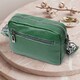 Модная женская сумка кросс-боди из натуральной кожи Vintage 22296 Зеленая фото