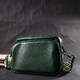 Модная женская сумка кросс-боди из натуральной кожи Vintage 22296 Зеленая фото