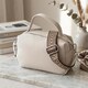 Женская прямоугольная сумка на два отделения из натуральной кожи Vintage 22344 Белая фото